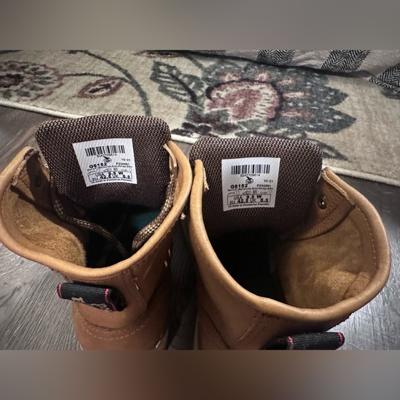 Georgia Boots 6” Wedge G6152 Men’s 9.5 Barracuda Gold - Picture 11 of 13